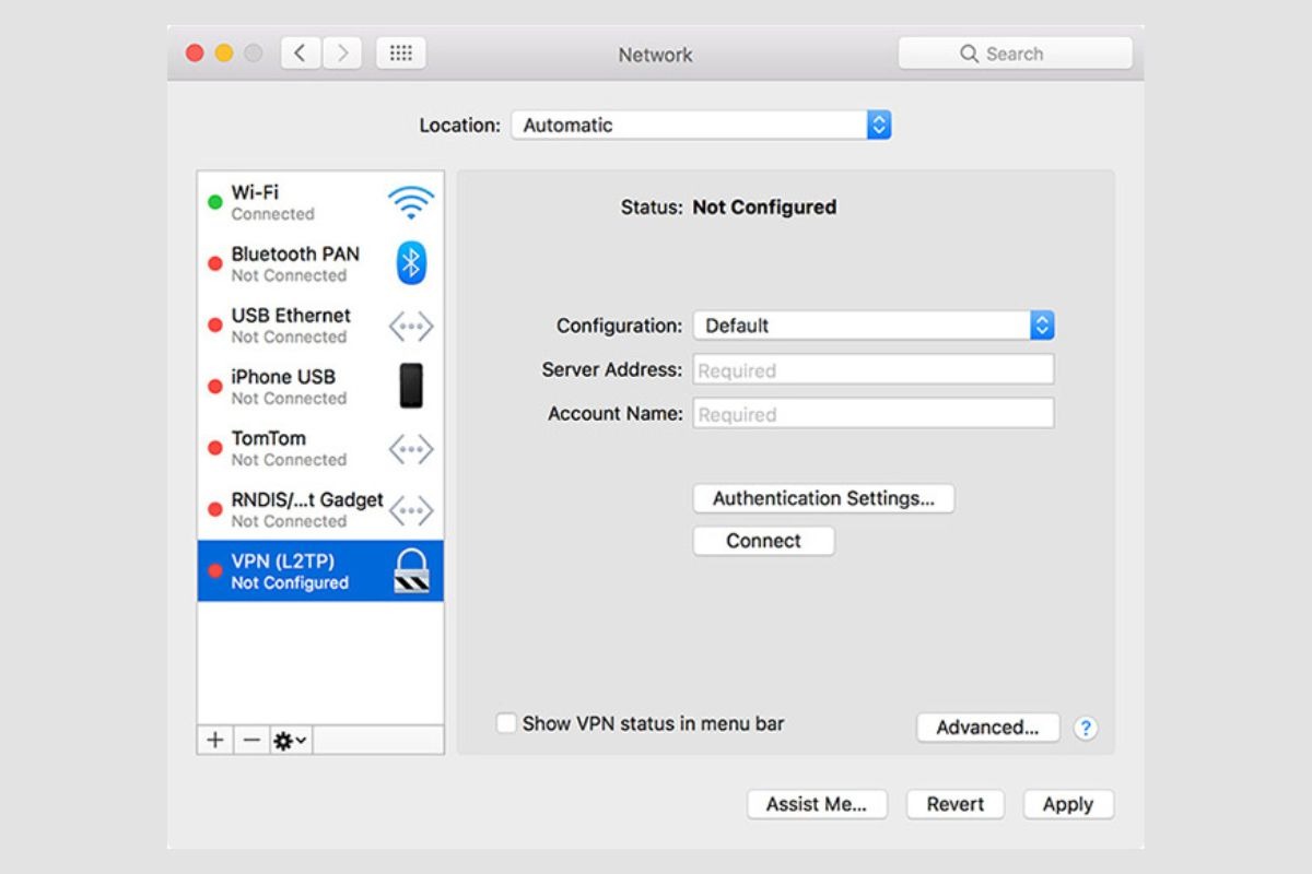 MacOS cũng tích hợp sẵn tính năng VPN, giúp các bạn kết nối một cách dễ dàng