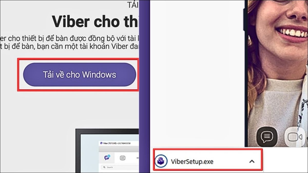 Chọn tải về cho máy tính Windows
