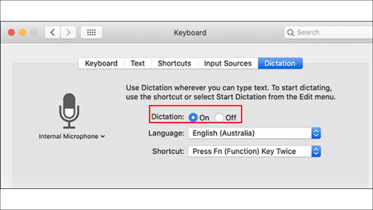 Đối với hệ điều hành MacOS