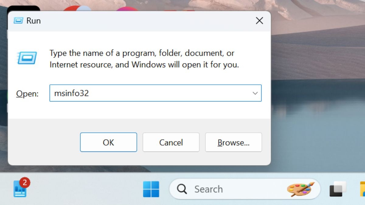 Nhấn tổ hợp phím Windows + R