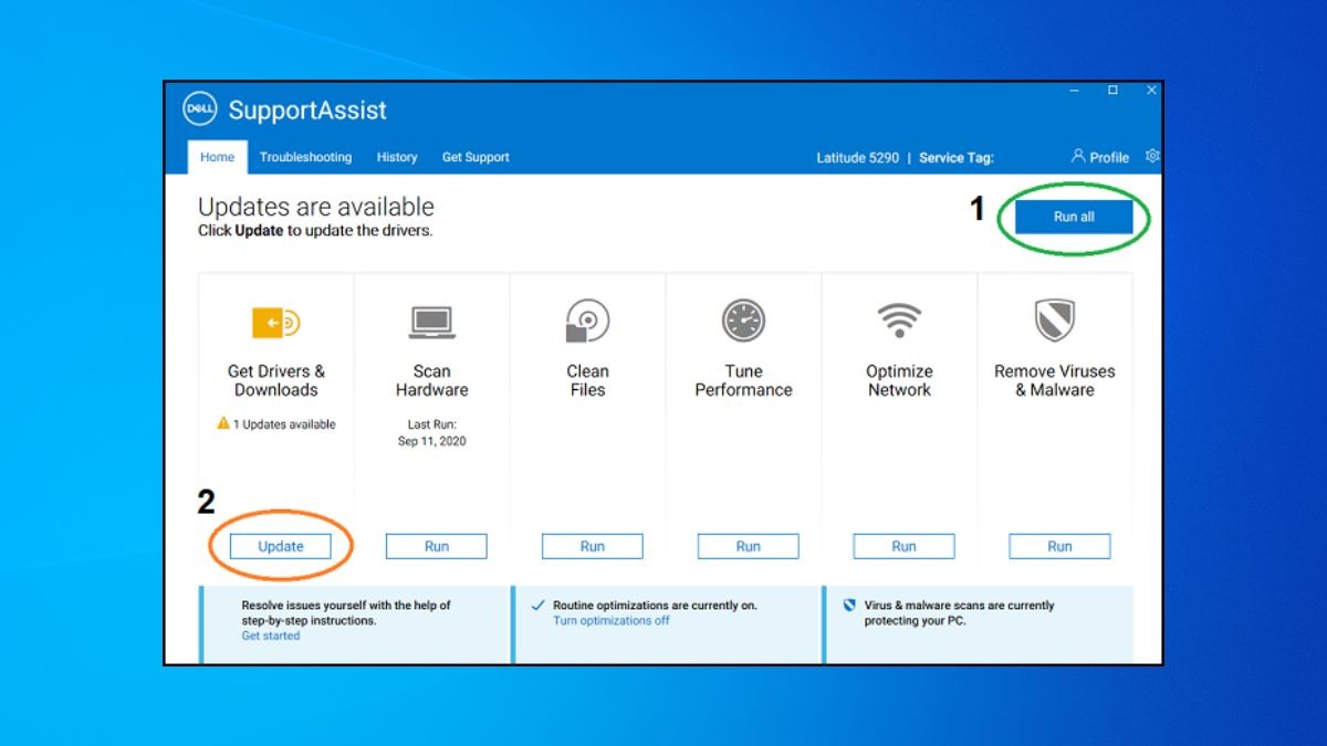 Bạn chọn các driver bạn muốn cài đặt và nhấn nút Install hoặc Update
