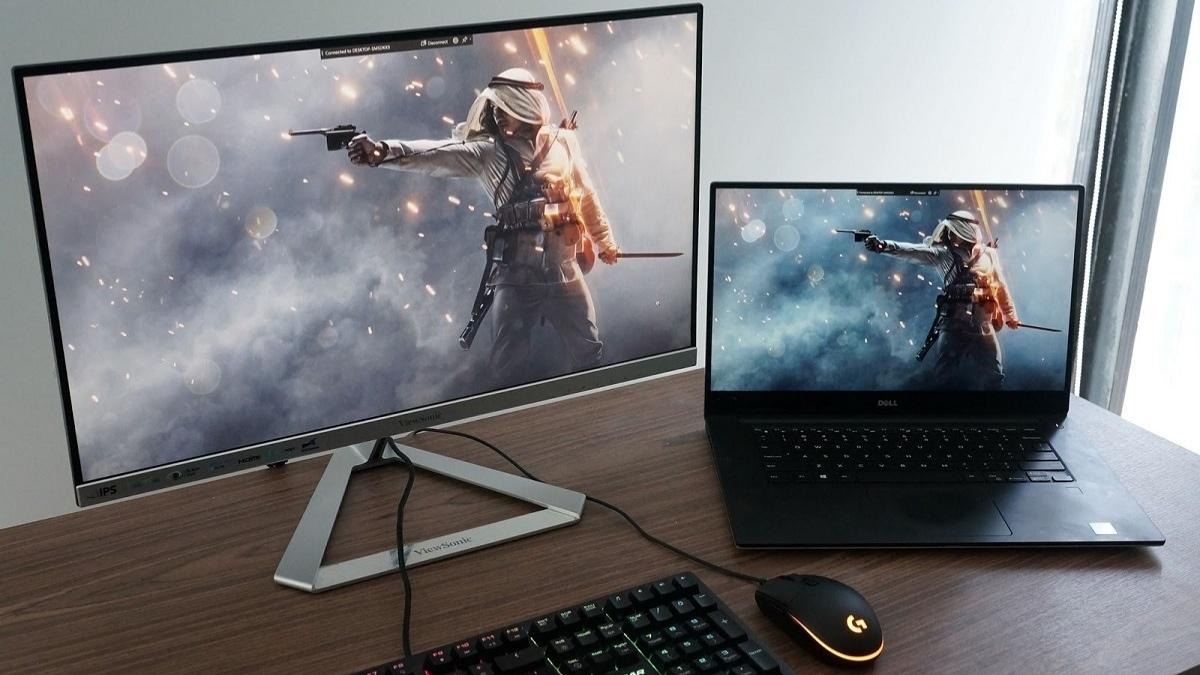 Một cách đơn giản để phân biệt là kết nối laptop với màn hình ngoài