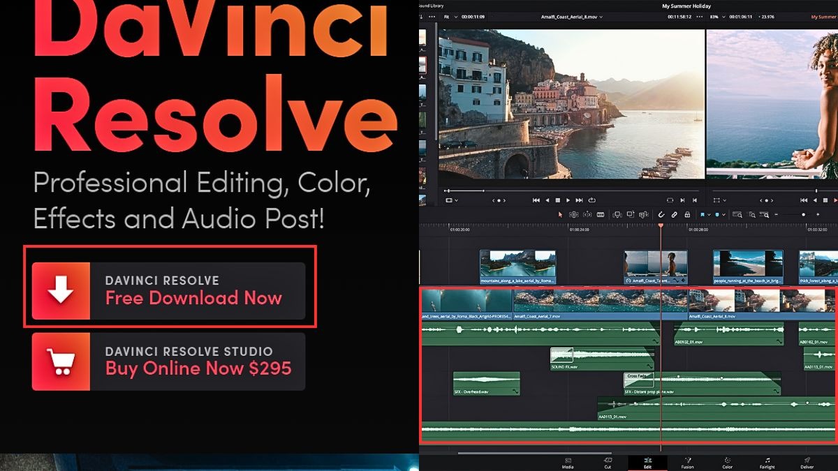 Tải và cài đặt từ website chính thức của Blackmagic Design