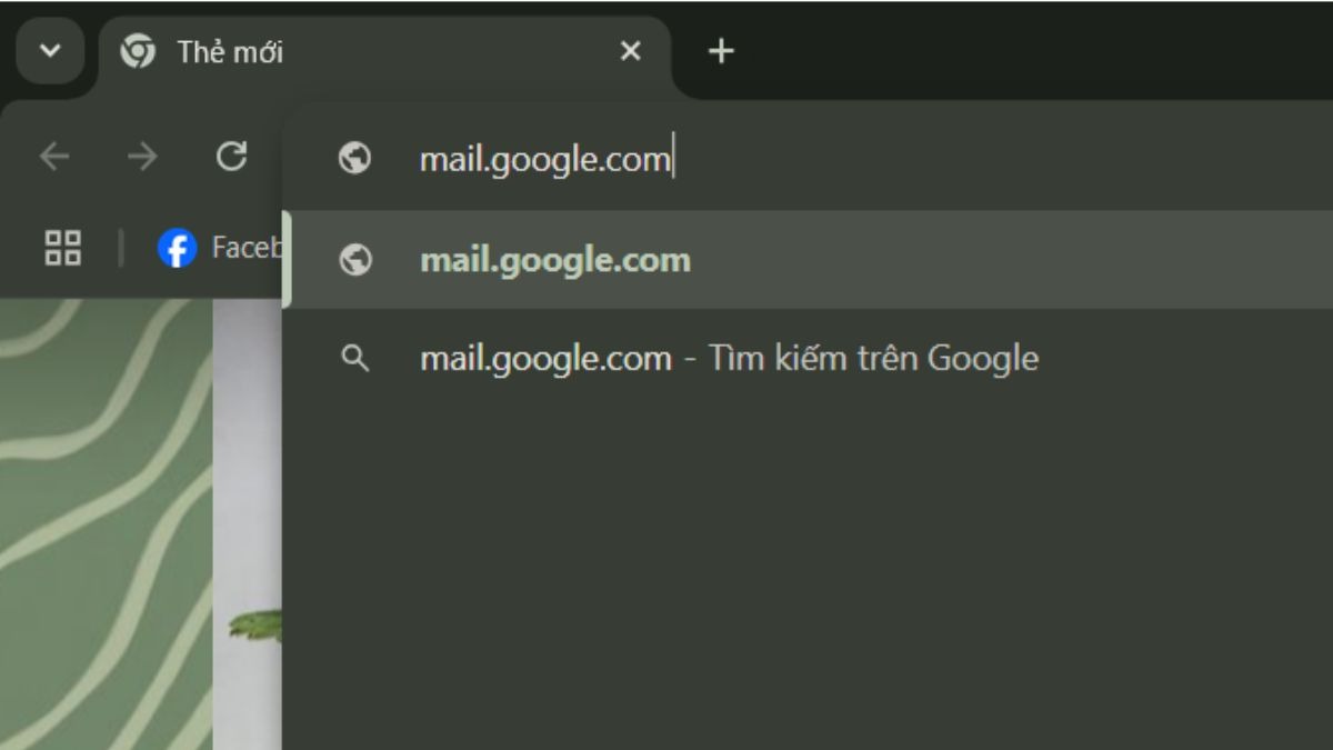 Truy cập vào địa chỉ mail.google.com để đến trang đăng nhập Gmail.
