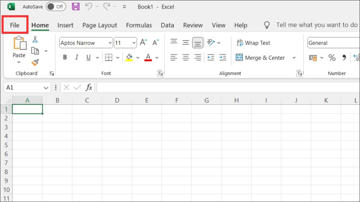 Quản lý file Excel như tạo mới, mở, lưu, in, v.v.