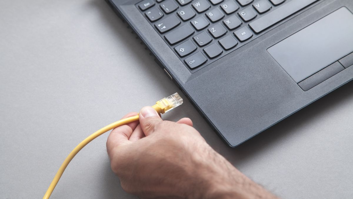Bạn hãy kiểm tra lại xem đầu cắm dây mạng vào laptop và router/modem có bị lỏng không