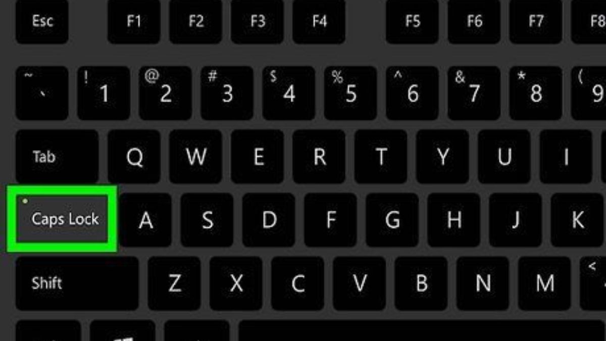 Bật Caps Lock