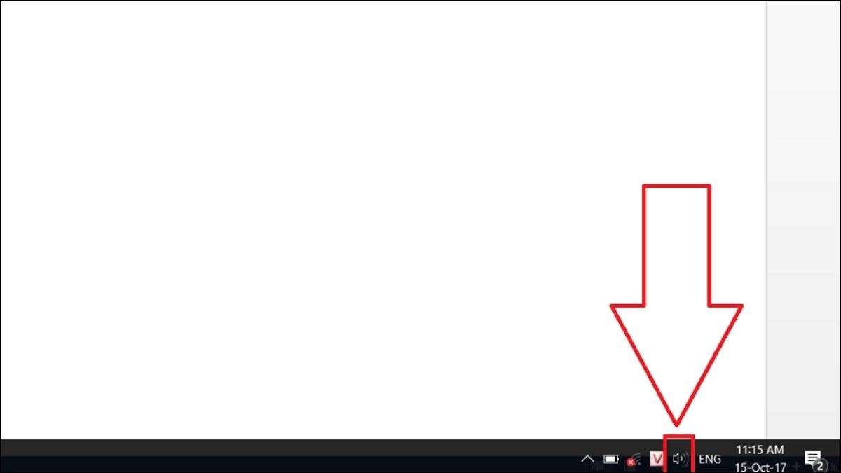 Icon âm thanh (hình cái loa) trên thanh Taskbar