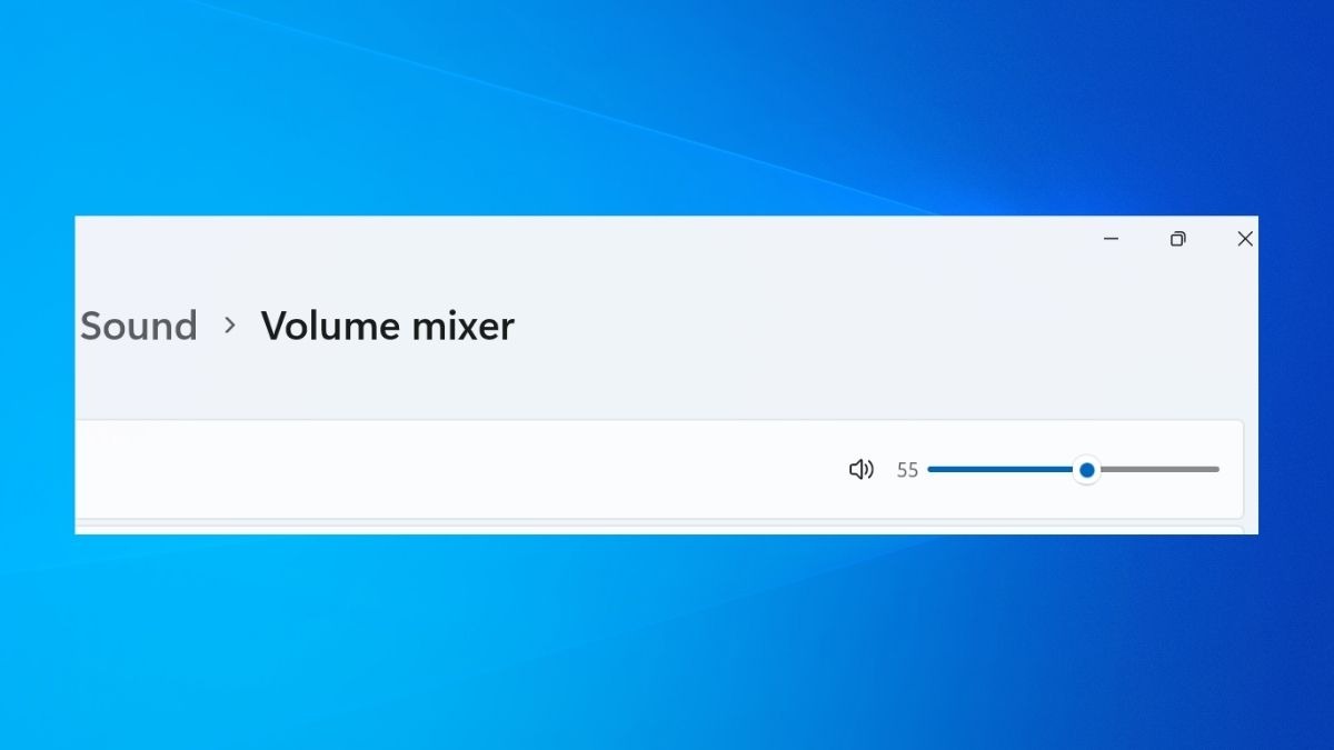 Bạn tùy chỉnh âm lượng âm thanh bằng Volume mixer