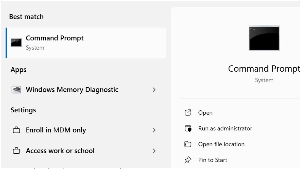 Sử dụng Command Prompt