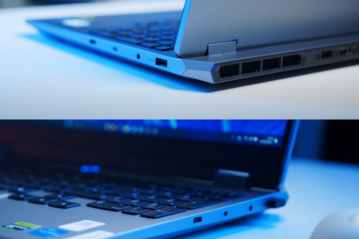 Lenovo LOQ 15AHP10 có đầy đủ các cổng kết nối cần thiết