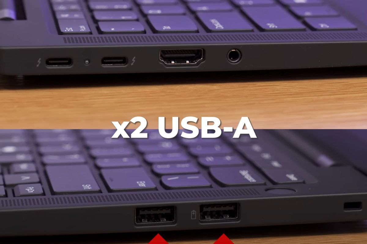 Lenovo ThinkPad T14s Gen 6 21R10001VA được trang bị đầy đủ các cổng kết nối thông dụng