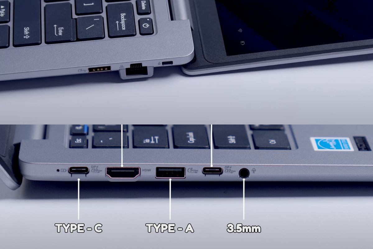 ASUS ExpertBook P1403CVA-i516-63WS có cổng kết nối đa dạng