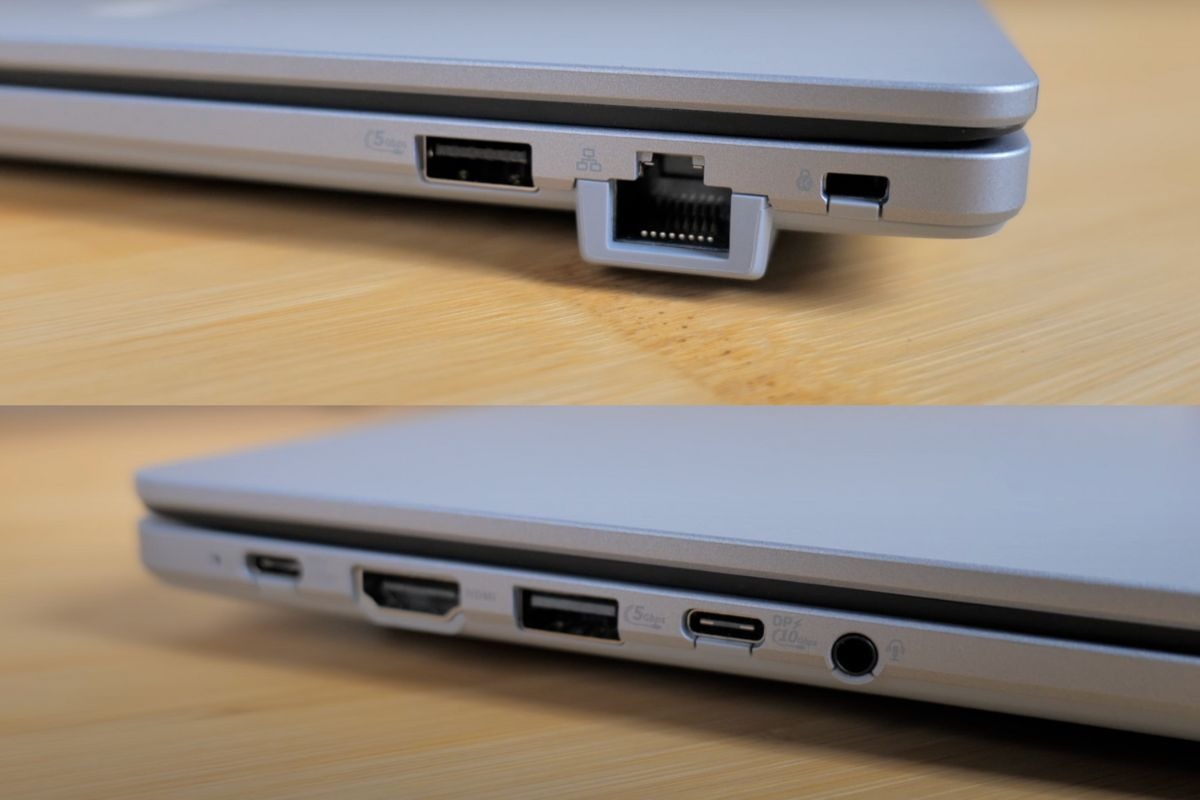 Cổng kết nối trên ASUS ExpertBook P1403CVA đầy đủ và tiện lợi cho người dùng văn phòng