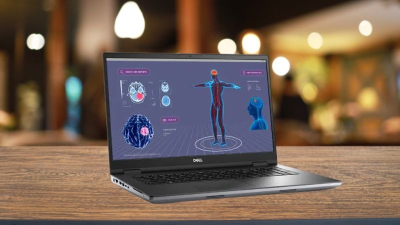 Dell Precision 7780 có trọng lượng nặng nhưng có thể di chuyển mọi nơi