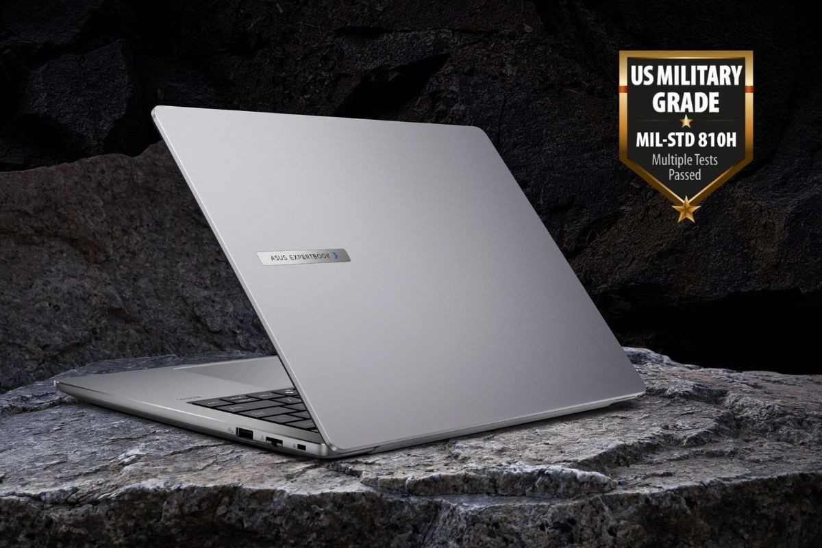 ASUS ExpertBook P3 đã đạt tiêu chuẩn độ bền quân đội MIL-STD-810H.