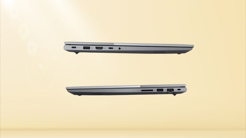 Lenovo ThinkBook 16 G8 IRL 21SH0094VA tích hợp đầy đủ cổng kết nối hiện đại