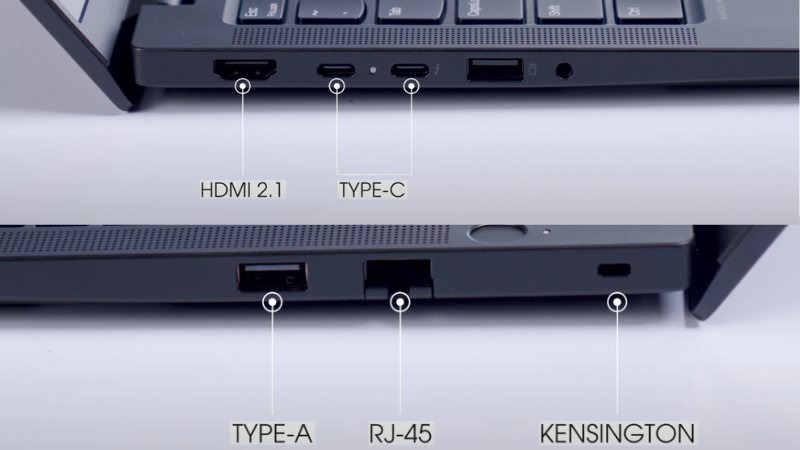 Lenovo ThinkPad E14 Gen 7 21SX0032VN tích hợp đầy đủ cổng kết nối hiện đại