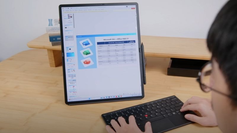 Lenovo ThinkPad X1 Fold có hiệu năng mạnh mẽ nhờ trang bị chip thế hệ mới