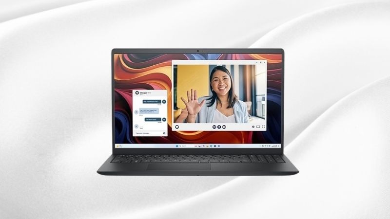 Dell 15 DC15255 2025 có webcam hiển thị hình ảnh sắc nét