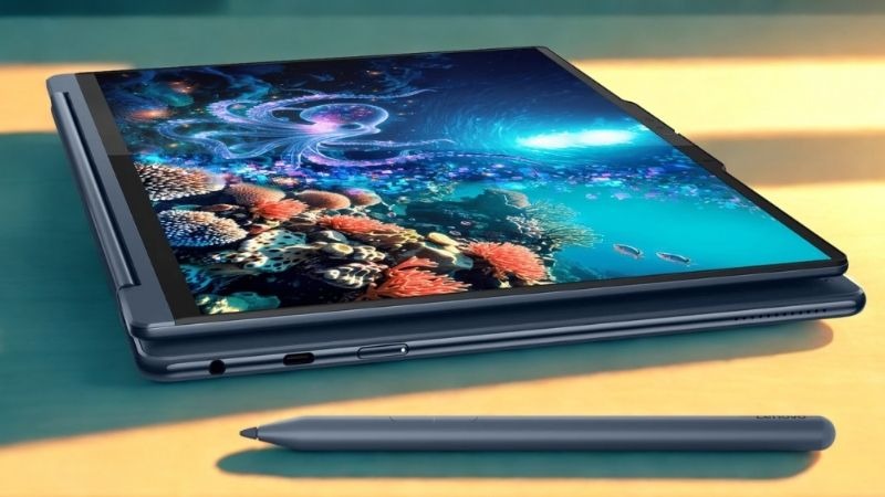 Lenovo Yoga 9 2in1 14ILL10 83LC002LVN có khả năng xoay 360 độ