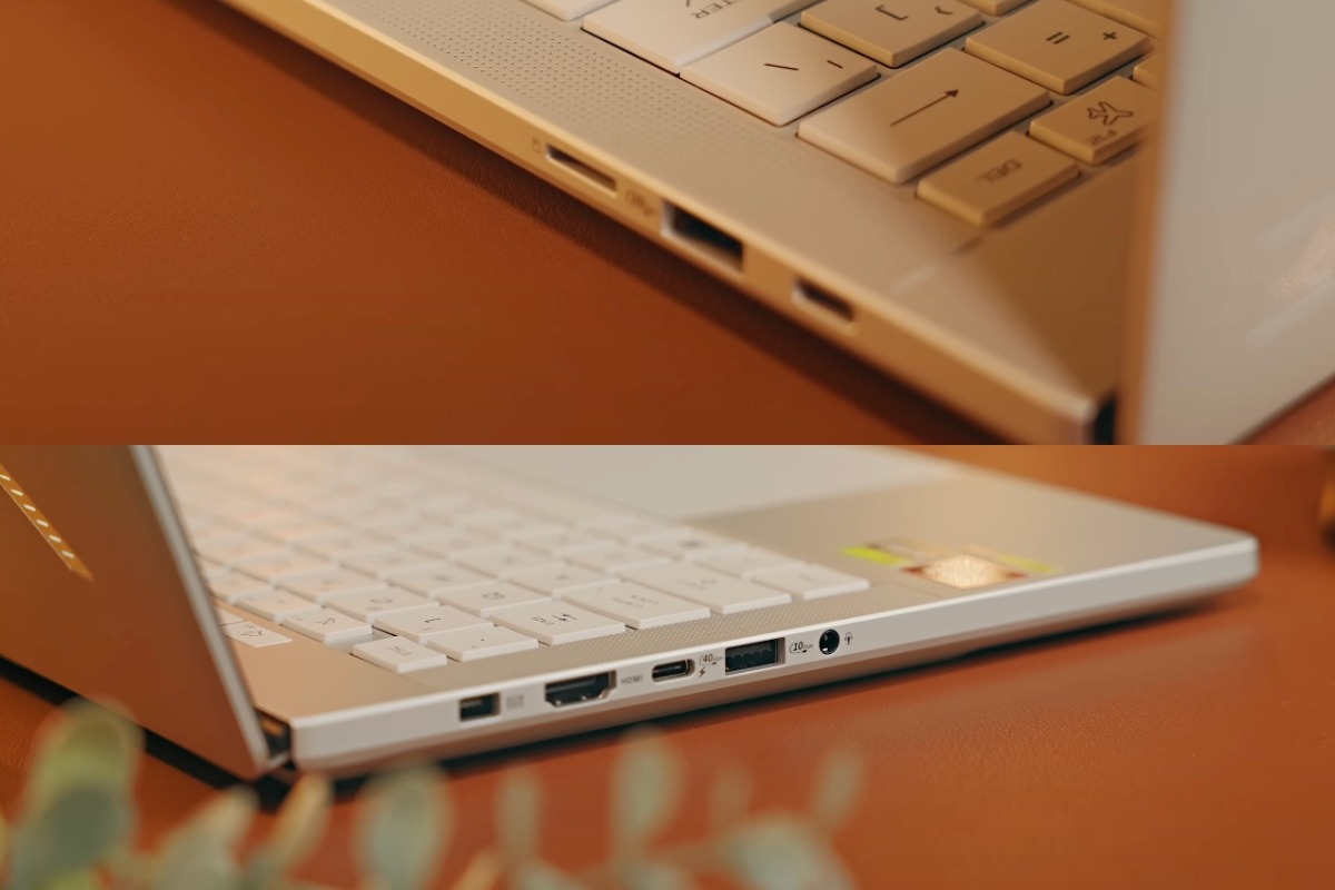 Cổng kết nối trên Asus ROG Zephyrus G14 2025 đầy đủ và tiện lợi