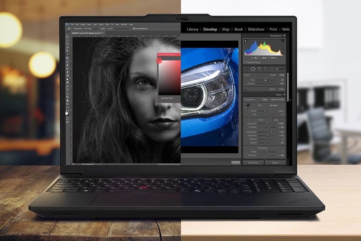 Lenovo ThinkPad P16 Gen 3 sở hữu thiết kế góc cạnh, mạnh mẽ và cuốn hút