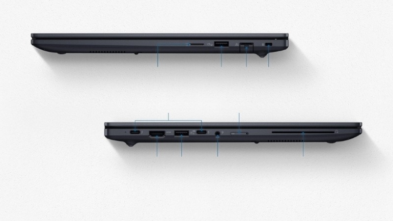 Asus ExpertBook B3405CCA-LY0077W tích hợp nhiều cổng kết nối hiện đại