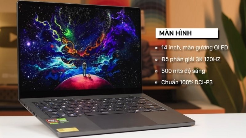 Màn hình Asus ROG Zephyrus G14 GA403WW-QS098WS sống động và rực rỡ