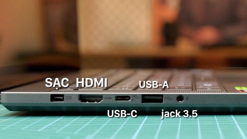 Asus ROG Zephyrus G14 GA403WW-QS098WS tích hợp đầy đủ cổng kết nối tiện dụng