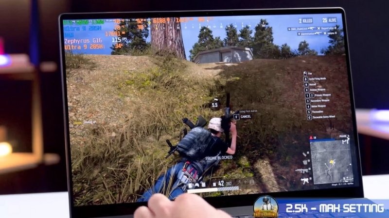 Asus ROG Zephyrus G16 GU605CX-QR147W có sức mạnh khủng từ CPU Ultra 9