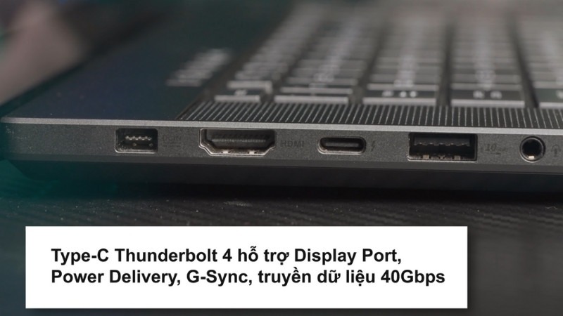 Kết nối Asus ROG Zephyrus G16 GU605CX-QR147W đầy đủ