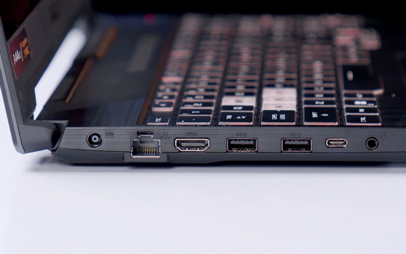 ASUS TUF Gaming A15 FA506NC-HN011W - Kết nối đa dạng 2x USB-C, 2x USB-A và Wi-Fi 6 tốc độ cao