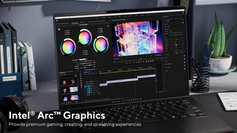 ASUS Vivobook S14 S5406SA được trang bị card đồ họa Intel Arc Graphics