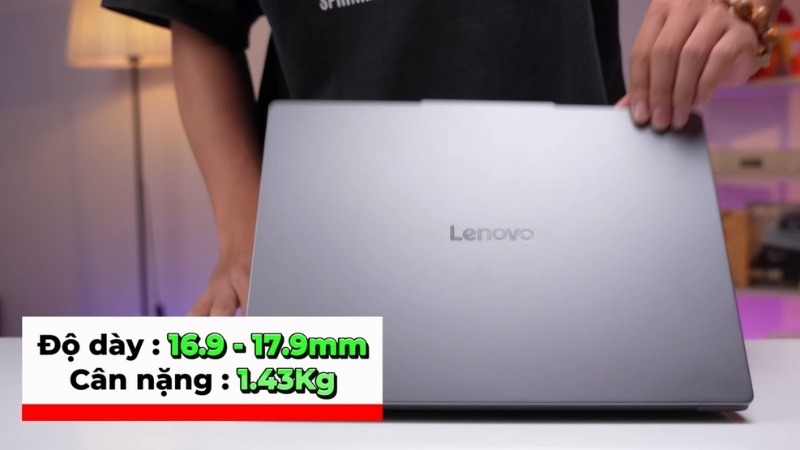 Lenovo IdeaPad Slim 3 14ARP10 83K6000AVN có trọng lượng nhẹ