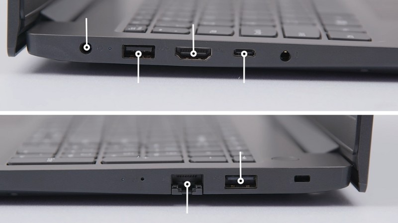 Lenovo V15 G5 IRL 83HF00BRVA được trang bị đầy đủ cổng kết nối