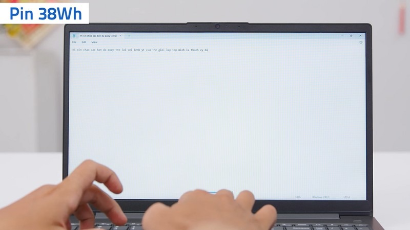 Lenovo V15 G5 IRL 83HF00BRVA cho thời gian sử dụng khoản 5 giờ