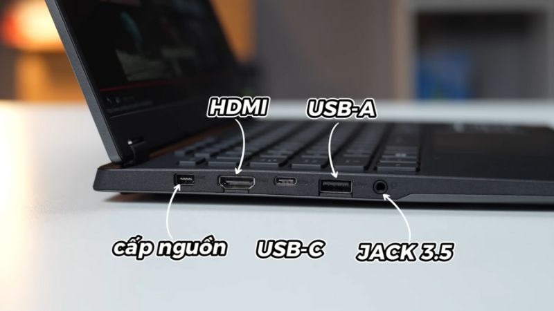 ASUS TUF Gaming A14 FA401KM-RG010WS đầy đủ cổng kết nối