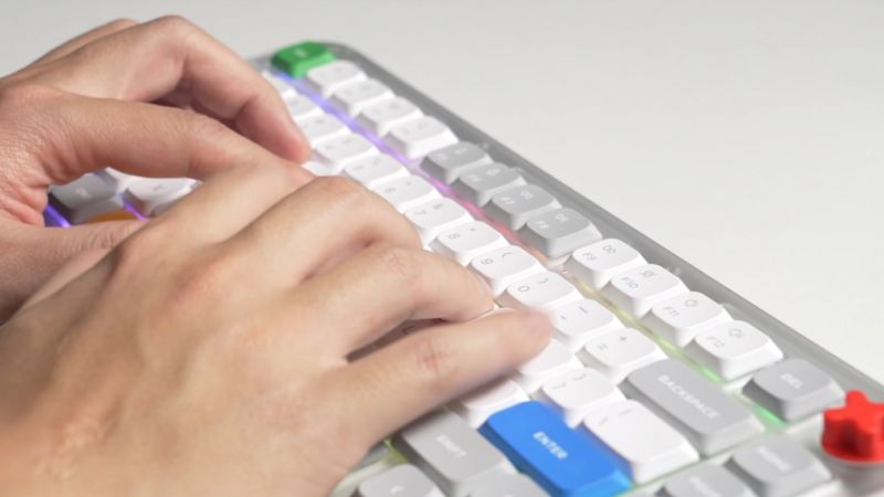 Bàn phím cơ Nuphy Kick75 - High Profile dùng Red Max Switch dạng linear với lực nhấn 45g