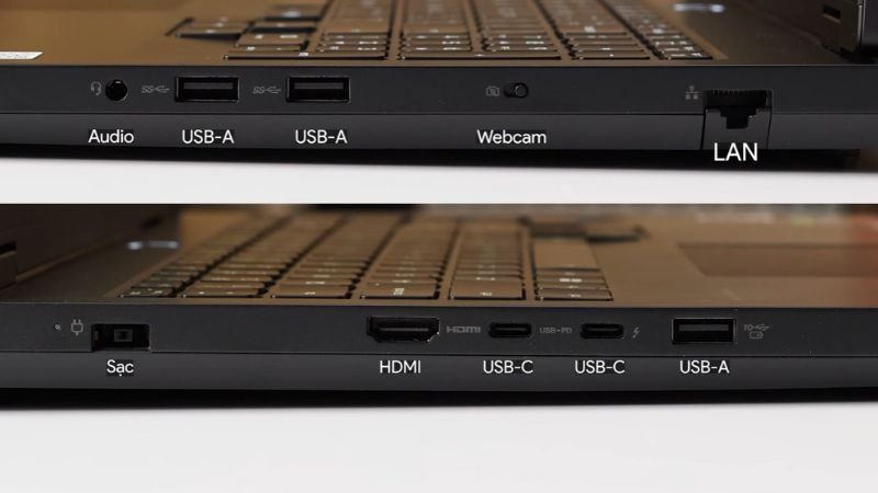 Lenovo Legion Pro 5 16IAX10 83F3002GVN kết nối đầy đủ