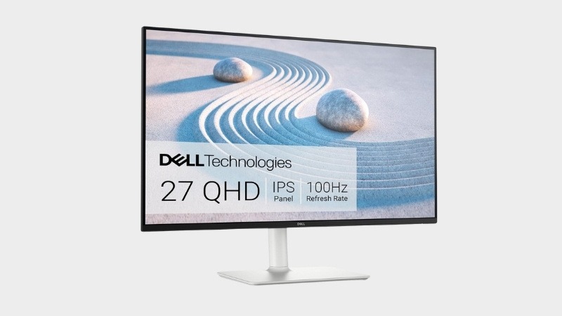 Thiết kế Dell S2725DS màu trắng sang trọng và chân đế đa năng