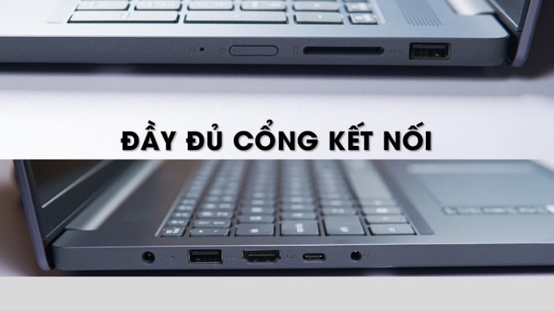 Lenovo IdeaPad Slim 3 14ARP10 83K6005UVN trang bị cổng kết nối & kết nối không dây đầy đủ