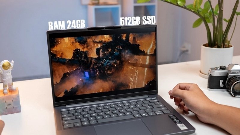 Lưu trữ SSD 512GB & hỗ trợ nâng cấp 2 SSD trên Lenovo IdeaPad Slim 3 14ARP10 83K6005UVN