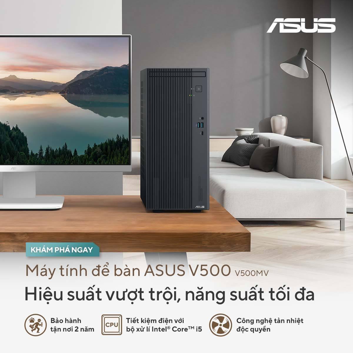 ASUS V500MV - Một mẫu máy tính dạng tháp (tower) tiêu biểu