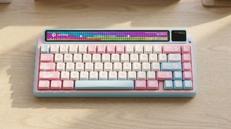 Màn hình kép sống động, cá nhân hóa bàn phím - Bàn Phím Cơ Leobog AMG65