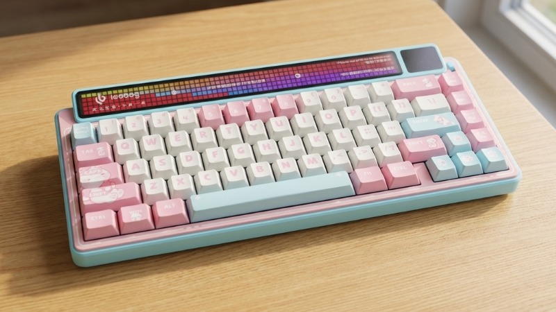 Thiết kế 65% nhỏ gọn, khối lượng 1kg tạo cảm giác gõ chắc chắn - Bàn Phím Cơ Leobog AMG65