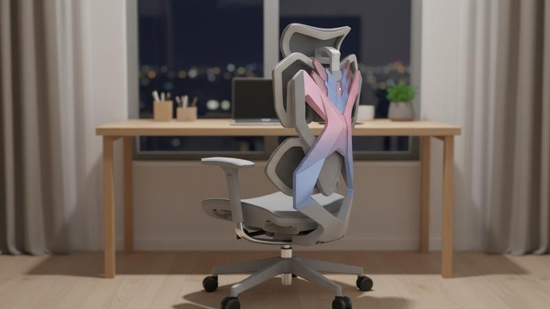 Chất liệu Cottonweave lưng ghế thoáng khí, ngồi lâu vẫn êm ái, dễ chịu - Ghế công thái học Gami X5 - Ergonomic Gaming