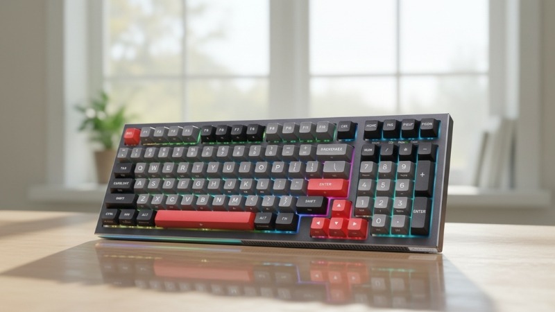 Khung vỏ được chế tác từ nhựa ABS cứng cáp, đảm bảo độ bền bỉ - Bàn phím cơ Lingbao K98