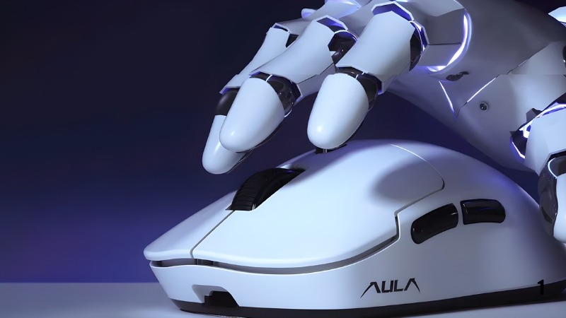 Thiết kế đối xứng, cảm giác cầm vừa tay, linh hoạt- Chuột không dây Aula S35 Pro