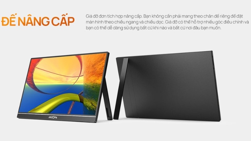 Màn hình di động ARZOPA A1 15.6 inch FHD - Top 6 màn di động đa năng cho laptop đáng mua 2026